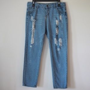 Zara Destructed Skinny Jeans